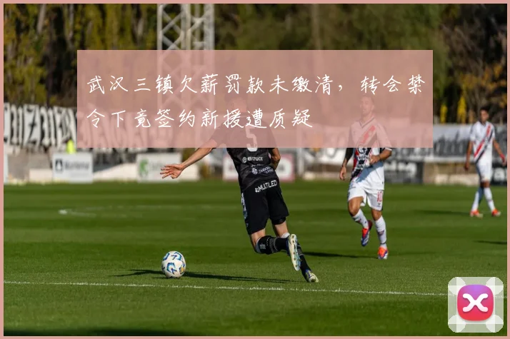 武汉三镇欠薪罚款未缴清,转会禁令下竟签约新援遭质疑